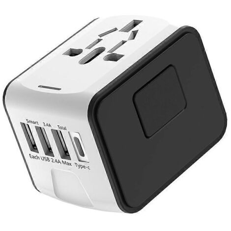 Adaptateur Secteur Universel, Chargeur International pour Voyage US UE AU