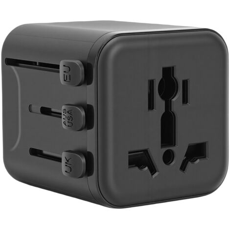 Adaptateur secteur universel, convertisseur multi-prise Compact International pour voyage d'affaires