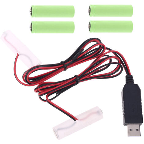 Adaptateur secteur USB 4,5 V permettant d'éliminer 3 piles AA/AAA pour talkie-walkie.-AquaForge