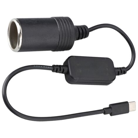 Adaptateur secteur USB-C vers prise allume-cigare 12 V pour appareils électroniques - AquaForge