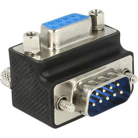 Adaptateur série Delock [1x SUB-D mâle 9 pôles - 1x SUB-D femelle 9 pôles] vissable Y604761