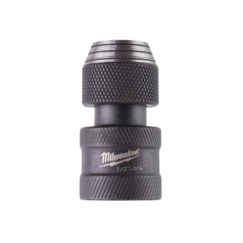 Milwaukee - Adaptateur porte-embout - Diamètre de l'embout : 1/4' - Carré d'entraînement : 1/2'