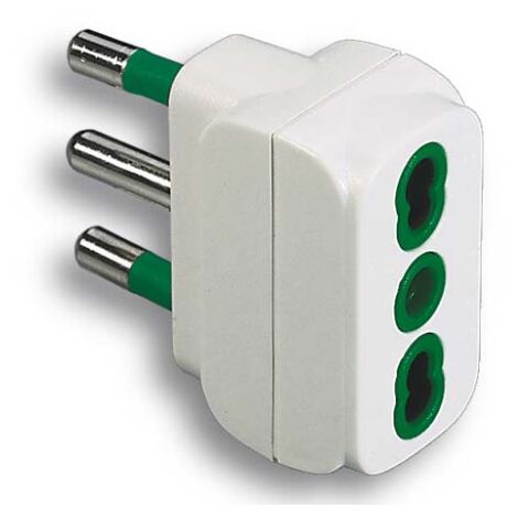 Adaptateur simple FME Art 82.110 2 prises + E 16A pour contourner les normes CEI