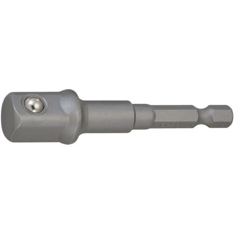 Adaptateur six pans d'entraînement 1/4 po. carré d'empreinte 1/2 po. longueur 72 mm PROMAT
