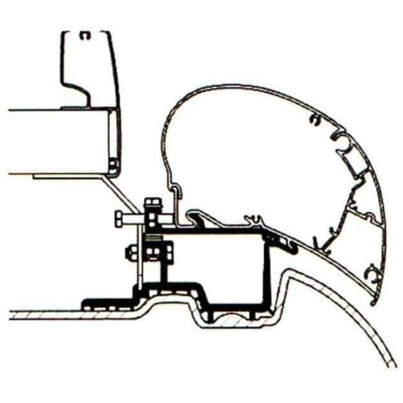 Thule - Adaptateur stores pour Mercedes Sprinter vw Crafter pour caravane et camping-car