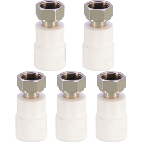 Adaptateur Swivel pour Conduits d'eau en PPR/Acier Inoxydable - Lot de 5 (1/2", 2/3", 20mm)