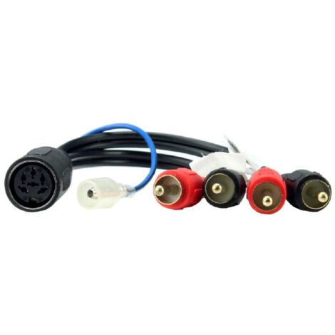 Adaptateur systeme actif 6 broches 4xRCA compatible avec Volvo 90-08 voir liste