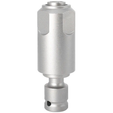 Adaptateur transformant une clé à chocs en perceuse à percussion, compatible avec les forets carrés SDS-Plus, pour une utilisation avec une clé à chocs.
