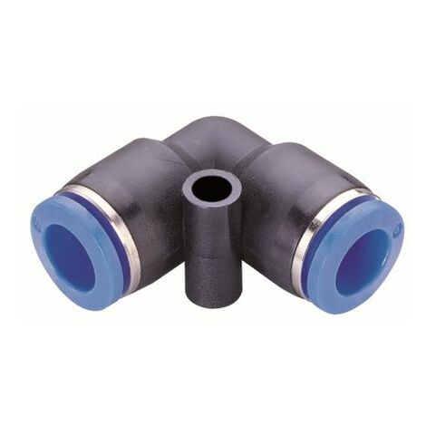 Adaptateur tube à tube coudé RS PRO PUL 1 x 10 mm Push-in, entrée 1 x ( Prix pour 1 )
