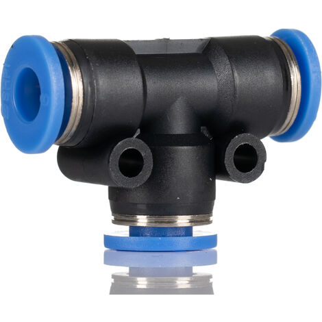 Adaptateur tube à tube en T RS PRO vers Enfichable 10 mm Enfichable 10 mm ( Prix pour Paquet de 10 )