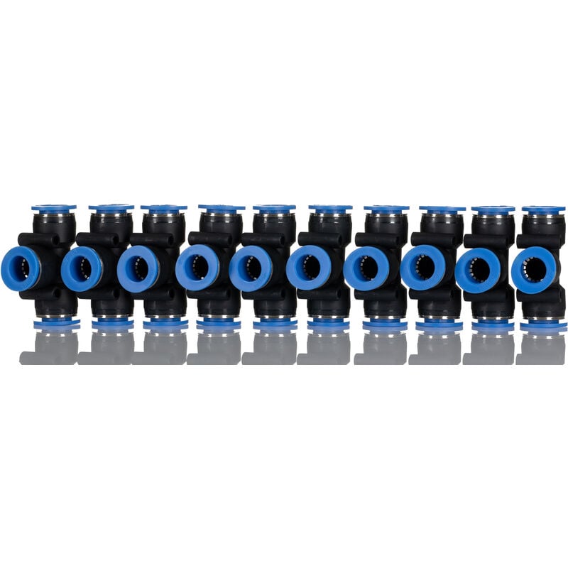 Rs Pro - Adaptateur tube à tube en t vers Enfichable 4 mm Enfichable 4 mm ( Prix pour Paquet de 10 )