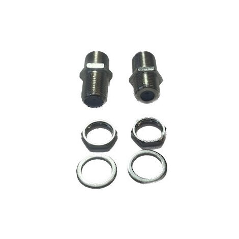 Adaptateur TV connectique F femelle-femelle (lot de 2) droit pour cable antenne coaxial 17VATC TELEFUNKEN