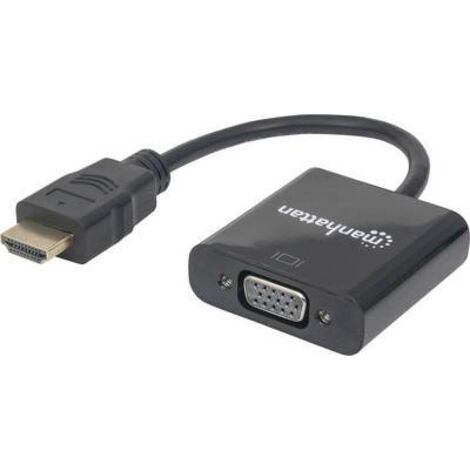 Adaptateur TV, écran Manhattan 151467 [1x HDMI mâle - 1x VGA femelle] noir A618961