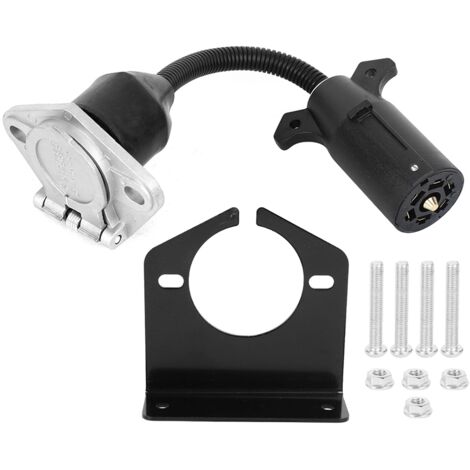 Adaptateur Universel 7 Lames Plates vers 7 Broches Rondes pour Remorques et Semi-Remorques