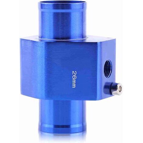 Adaptateur universel de capteur de température de tuyau de Joint de température d'eau de voiture en métal bleu 26mm