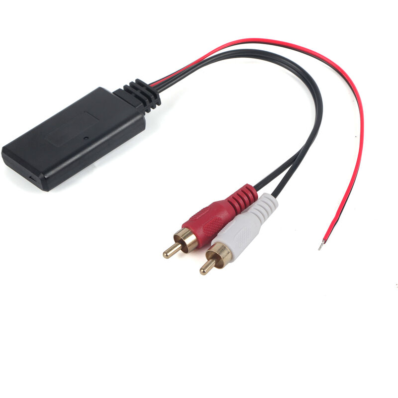 Eosnow - Adaptateur universel de Module Bluetooth sans fil, cable auxiliaire aux Audio 2 rca, connecteur d'autoradio
