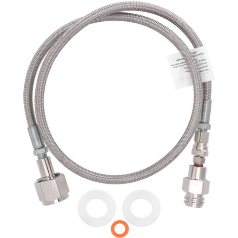 Adaptateur Universel de Raccord pour Tuyau CO2 G5/8-14 1m, Tuyau PTFE pour Machine à Soda, Accessoires Soda