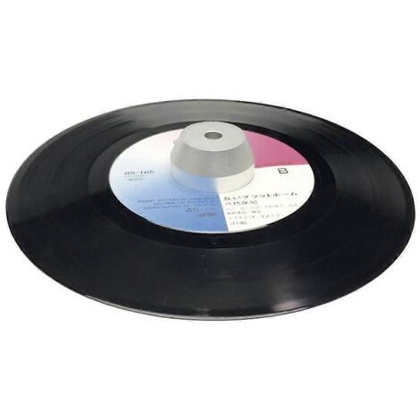 Adaptateur universel en aluminium pour platine vinyle 45 tours/minute (1 pièce) - Compatible avec disques EP 7 pouces