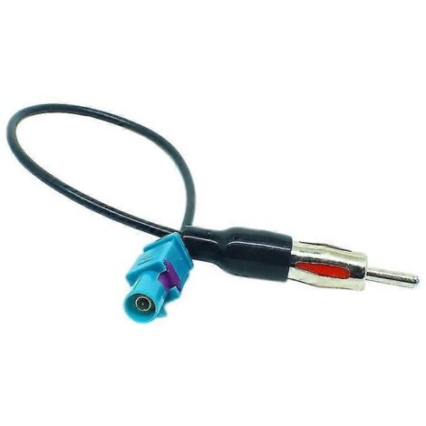 Adaptateur universel Fakra vers DIN pour antenne autoradio, noir