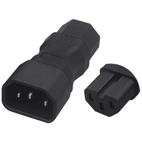 Adaptateur Universel Portable Mâle-Femelle C14 vers C13/C15 - ABS