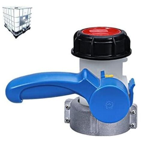 Adaptateur universel pour GRV, adaptateur de vanne d'arrêt pour GRV, vanne de vidange universelle pour GRV, adaptateur de vanne papillon, pour réservoir d'eau de pluie, réservoir d'eau de pluie, réser