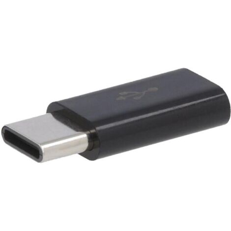 Adaptateur USB 2.0 port USB B micro vers USB C noir