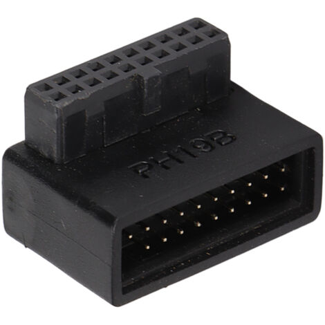 Adaptateur USB 3.0 90° à Circuit Imprimé Multicouche, Installation Facile, Connecteur d'Alimentation 19/20 Broches PH19B
