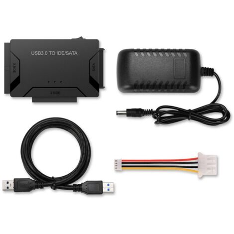 Adaptateur USB 3.0 pour disques durs SATA/IDE 2,5"/3,5" et SSD