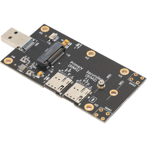 Adaptateur USB 3.0 vers M.2 pour Modem 4G/5G avec Connecteur Push-Pull et Double Slot SIM