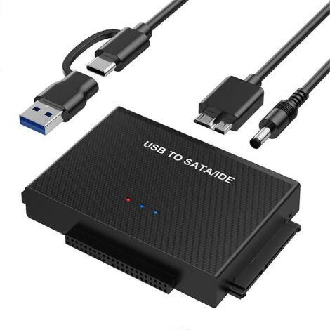 Adaptateur USB 3.0 vers SATA/IDE pour disque dur -