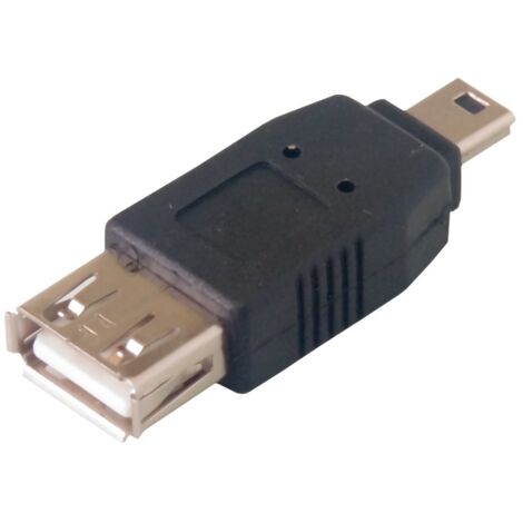 Adaptateur USB A femelle / mini USB B mâle (5 broches)