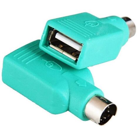 Adaptateur USB A femelle vers PS2 mâle pour souris et clavier d'ordinateur