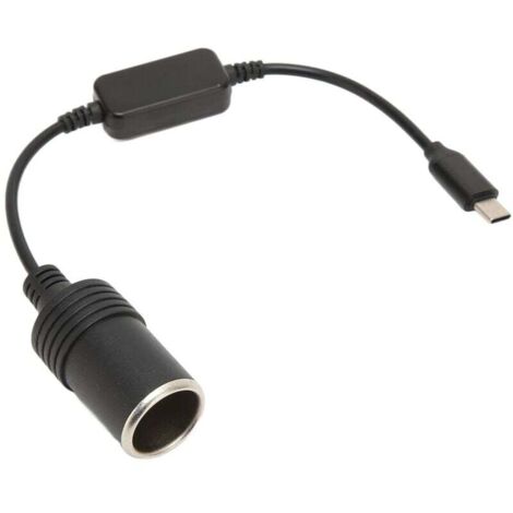 Adaptateur USB C 5V Vers Allume Cigare 12V Femelle Pour Accessoires Électroniques Voiture