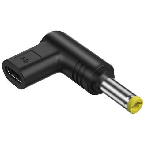 Adaptateur USB-C Femelle vers DC Mâle 12V pour Enceinte LED Routeur - DC 5.5x2.5