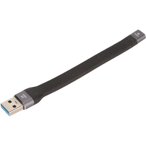 Adaptateur USB-C Femelle vers USB-A Mâle 10Gbps en Métal, Connexion USB 3.1 pour Ordinateur Portable et Bureau