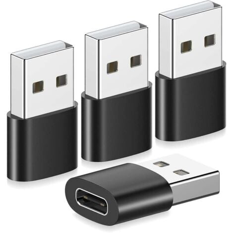 AUTRES Adaptateur USB C femelle vers USB mâle (lot de 4), adaptateur Yootech USB-C vers USB