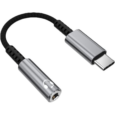 Adaptateur USB C Jack 3,5mm - Convertisseur Audio pour Samsung Galaxy S20, Note 20, iPad Pro, et Plus