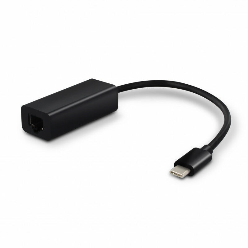 Adaptateur USB-C mâle vers Ethernet RJ45 fem. - Noir