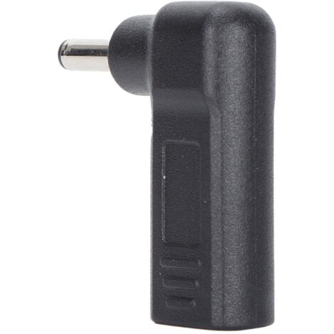 Adaptateur USB-C PD 65W à 90 Degrés pour Charge Rapide PC Portable et Tablette 4.0x1.35mm