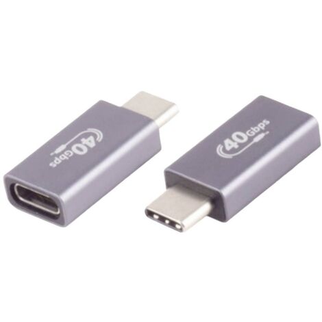 Adaptateur USB-C ®, port USB-C ®, 4.0, métal, Pro 10080138 BKL Electronic Contenu: 1 pc(s) A673143