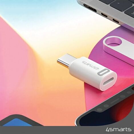Adaptateur USB-C vers Lightning 4smarts 27 W à charge rapide (2 pièces)