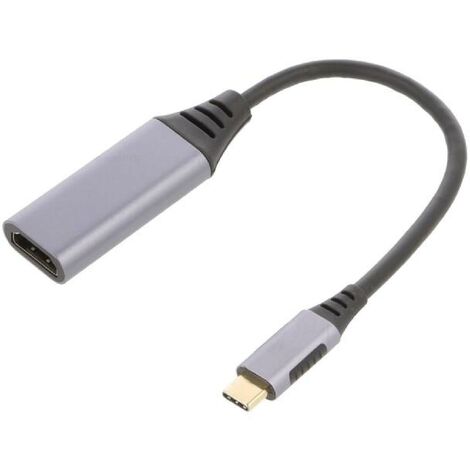 Adaptateur USB C3.0 prise male HDMI femelle 4K 3D UHD 0.15m - Noir