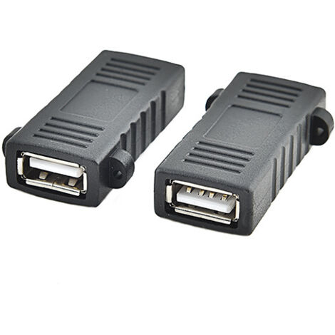 Adaptateur USB femelle-femelle, adaptateur double femelle USB droit, convertisseur USB, adaptateur femelle-femelle droit à couverture complète