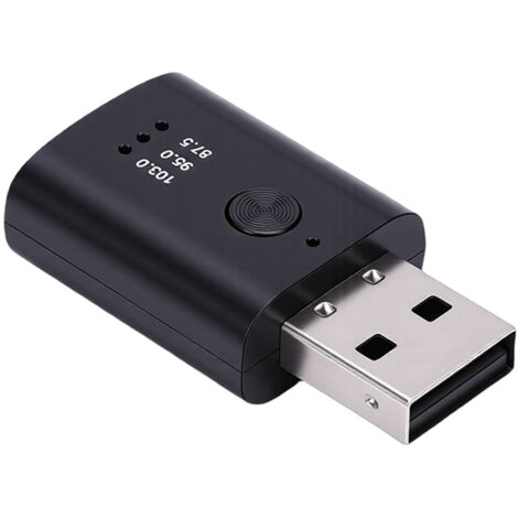 Adaptateur USB, Transmetteur de Son sans Fil 5.3 Plug and Play avec Réglage FM pour Smartphones, Tablettes, Haut-parleurs de Voiture et de Maison