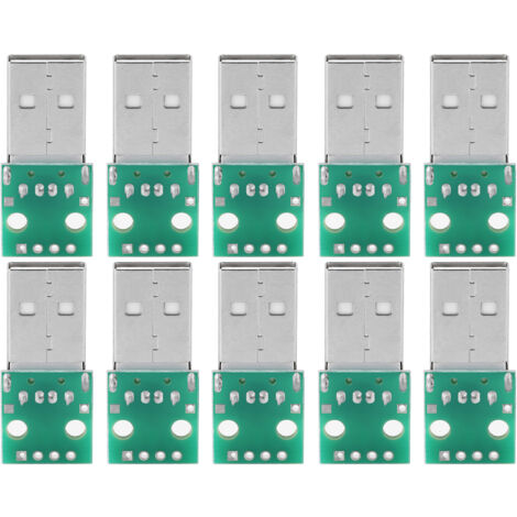 Adaptateur USB Type A Mâle vers DIP, Lot de 10 pièces
