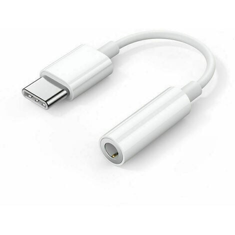 Adaptateur USB C vers Jack 3.5 mm NANOCABLE 10.24.1205-W Blanc