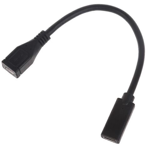 Adaptateur USB Type-C vers micro-USB 40 W compatible avec la charge rapide et la synchronisation des données à 480 Mbit/s