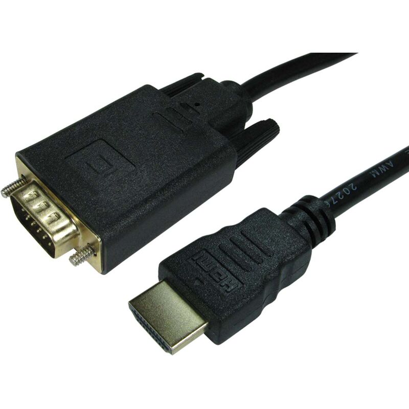Câble HDMI RS PRO 1.8m, HDMI vers VGA, HDMI Mâle VGA Mâle ( Prix pour 1 )