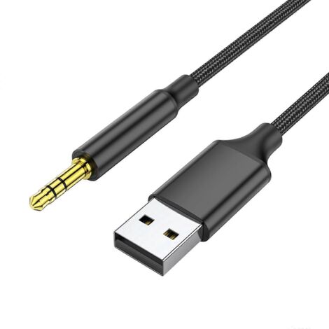 Adaptateur USB vers Jack 3.5mm pour Casque Audio et Haut-Parleurs