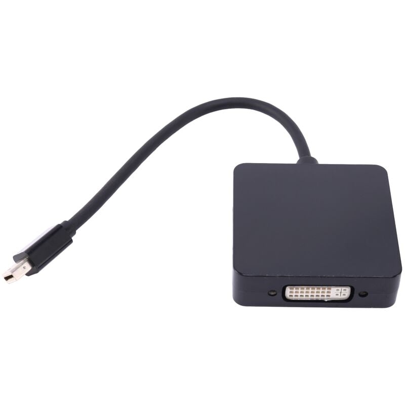 Tlily - Adaptateur vga dvi Compatible MiniDP Vers hdmi, Compatible Mini dp Vers hdmi / Adaptateur dvi / vga (Mâle Vers Femelle) 3-En-1